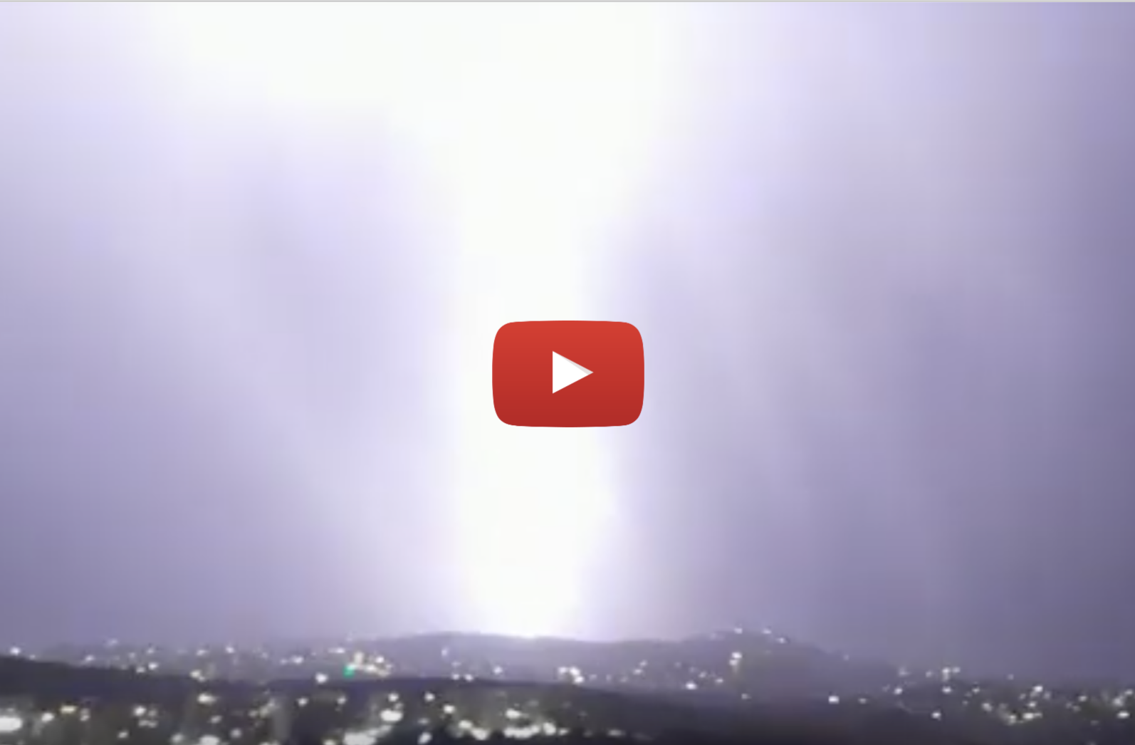 Lightening Storm Jerusalem